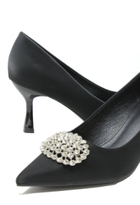 Diamante Court Heel