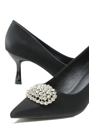 Diamante Court Heel