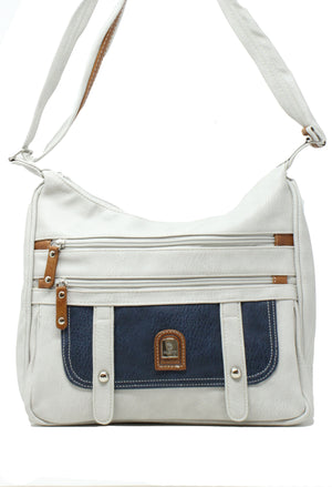 Navy Contrast Crossbody Bag