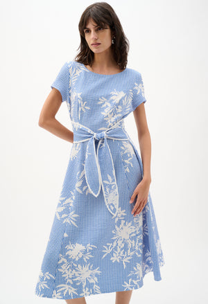 Floral Fit And Flare Dress