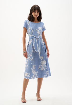 Floral Fit And Flare Dress