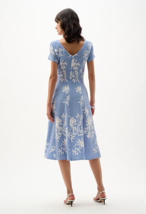 Floral Fit And Flare Dress