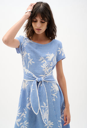 Floral Fit And Flare Dress