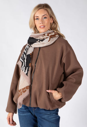 Mixed Animal Print Scarf
