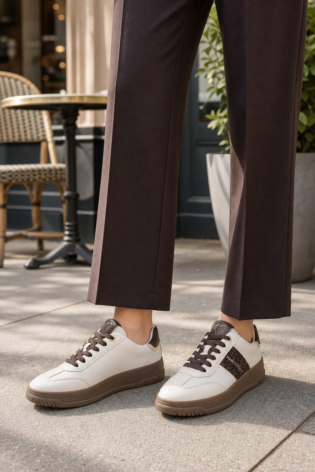 leopard stripe trainers