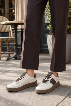 leopard stripe trainers