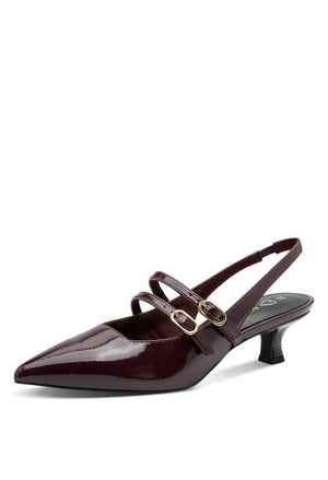 Double Strap Sling Back