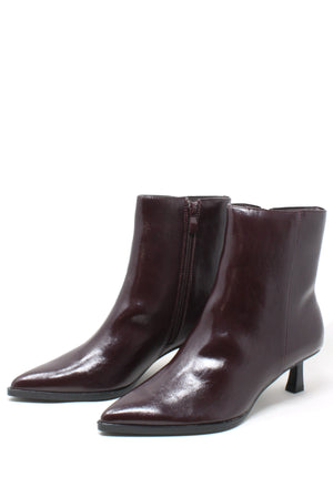 Merlot Kitten Heel Boot