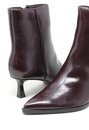 Merlot Kitten Heel Boot