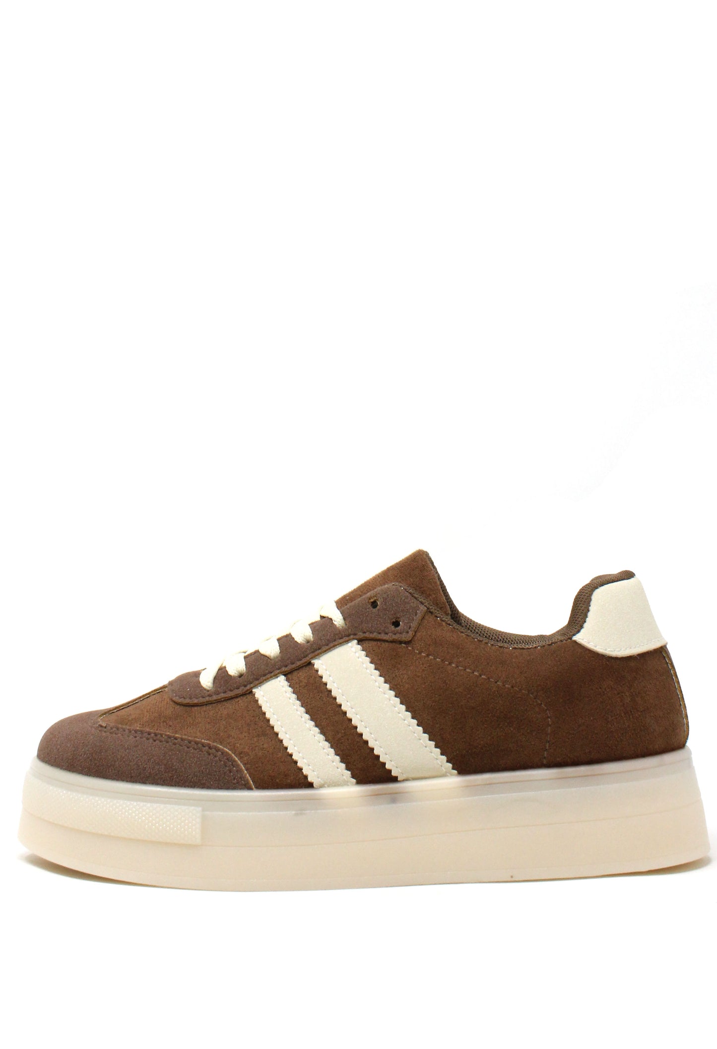 Platform Sole Striped Trainer