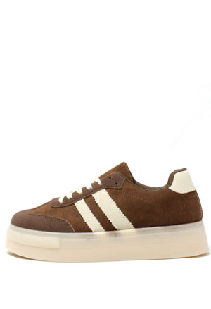 Platform Sole Striped Trainer