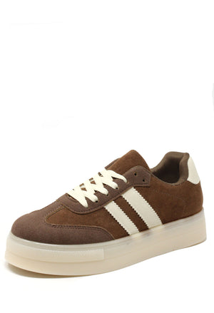 Platform Sole Striped Trainer
