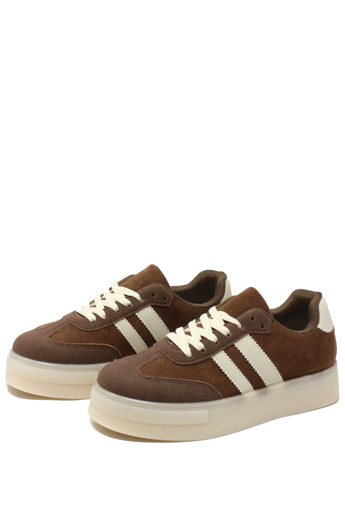 Platform Sole Striped Trainer