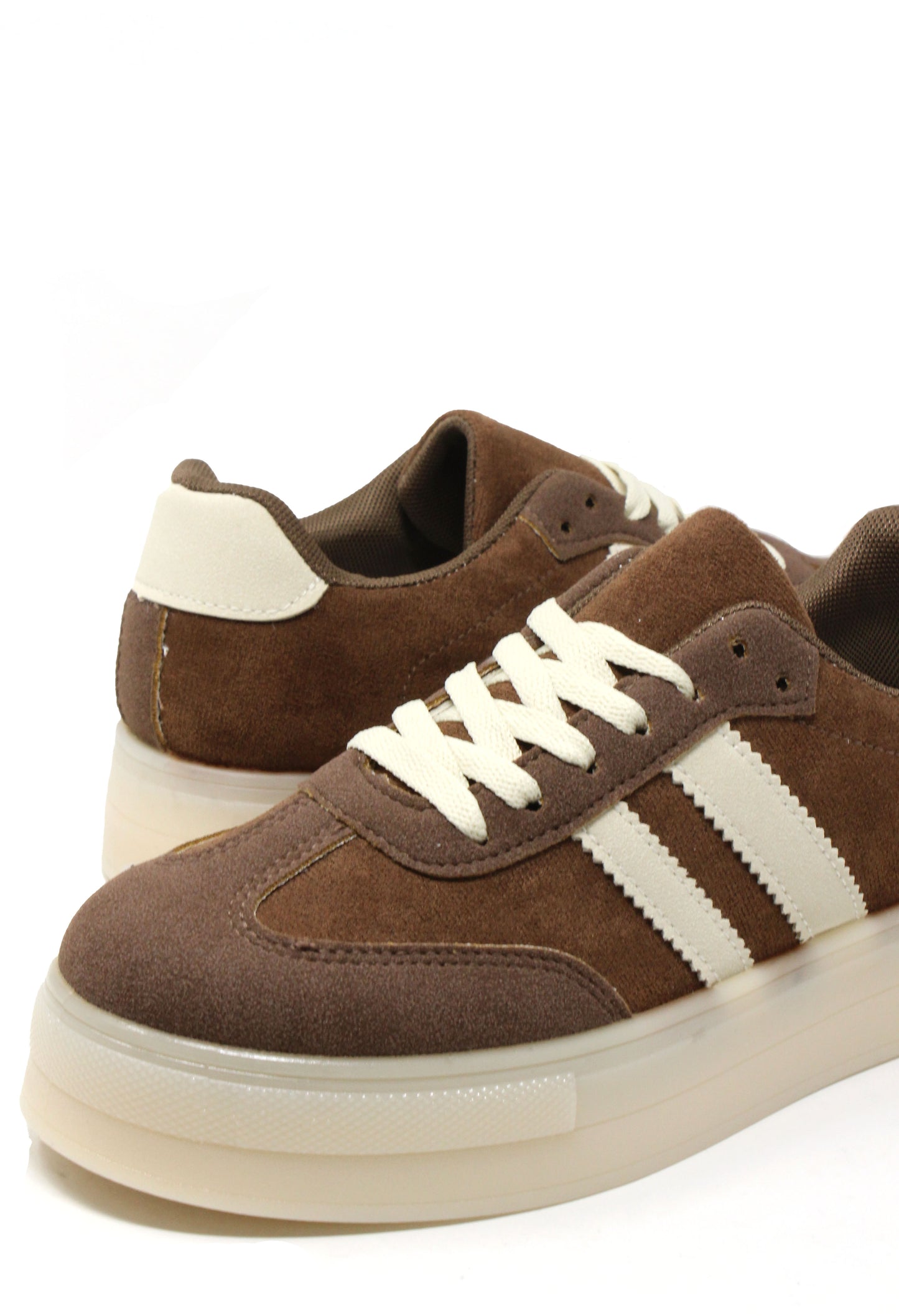 Platform Sole Striped Trainer