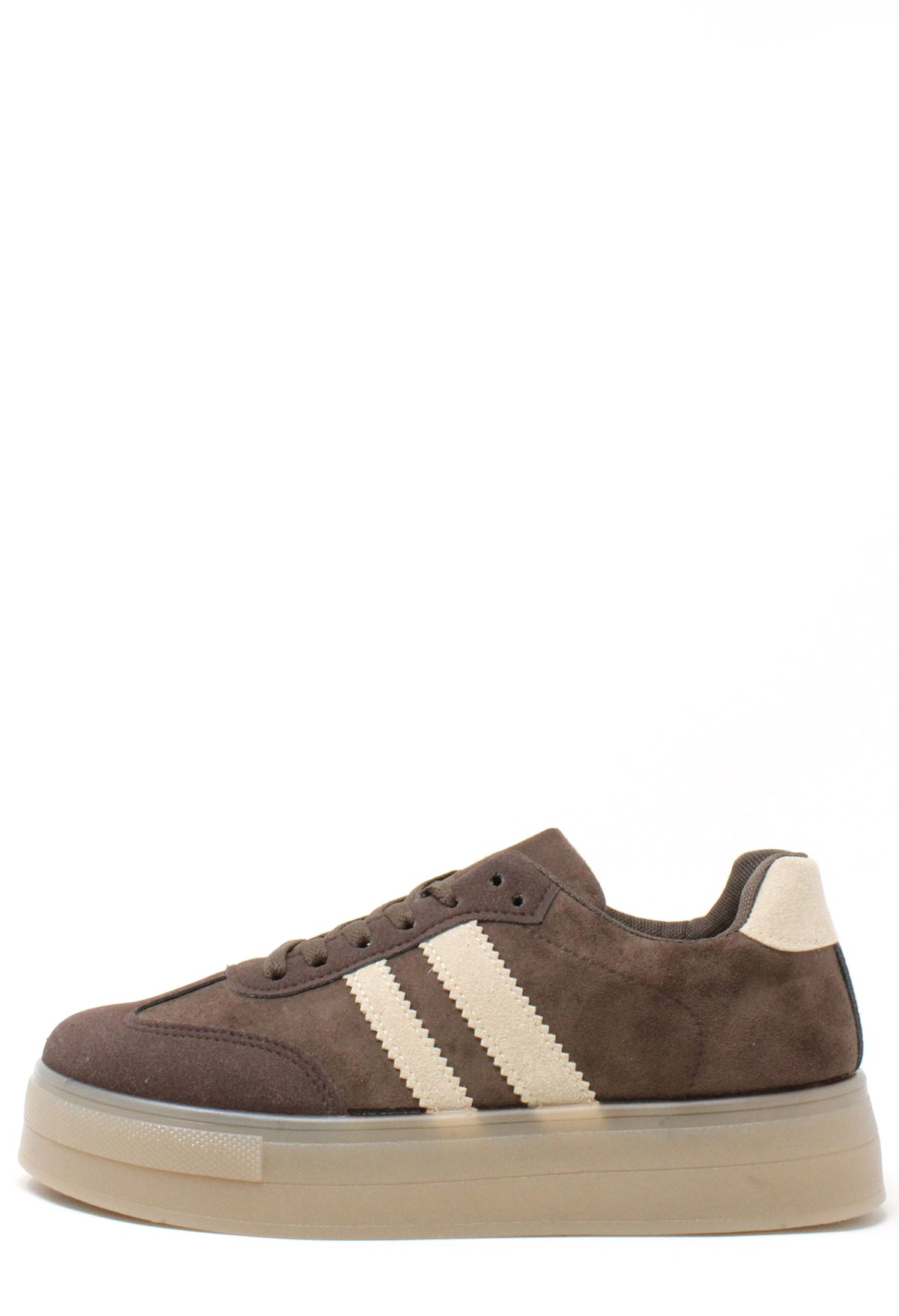 Platform Sole Striped Trainer