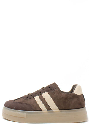Platform Sole Striped Trainer