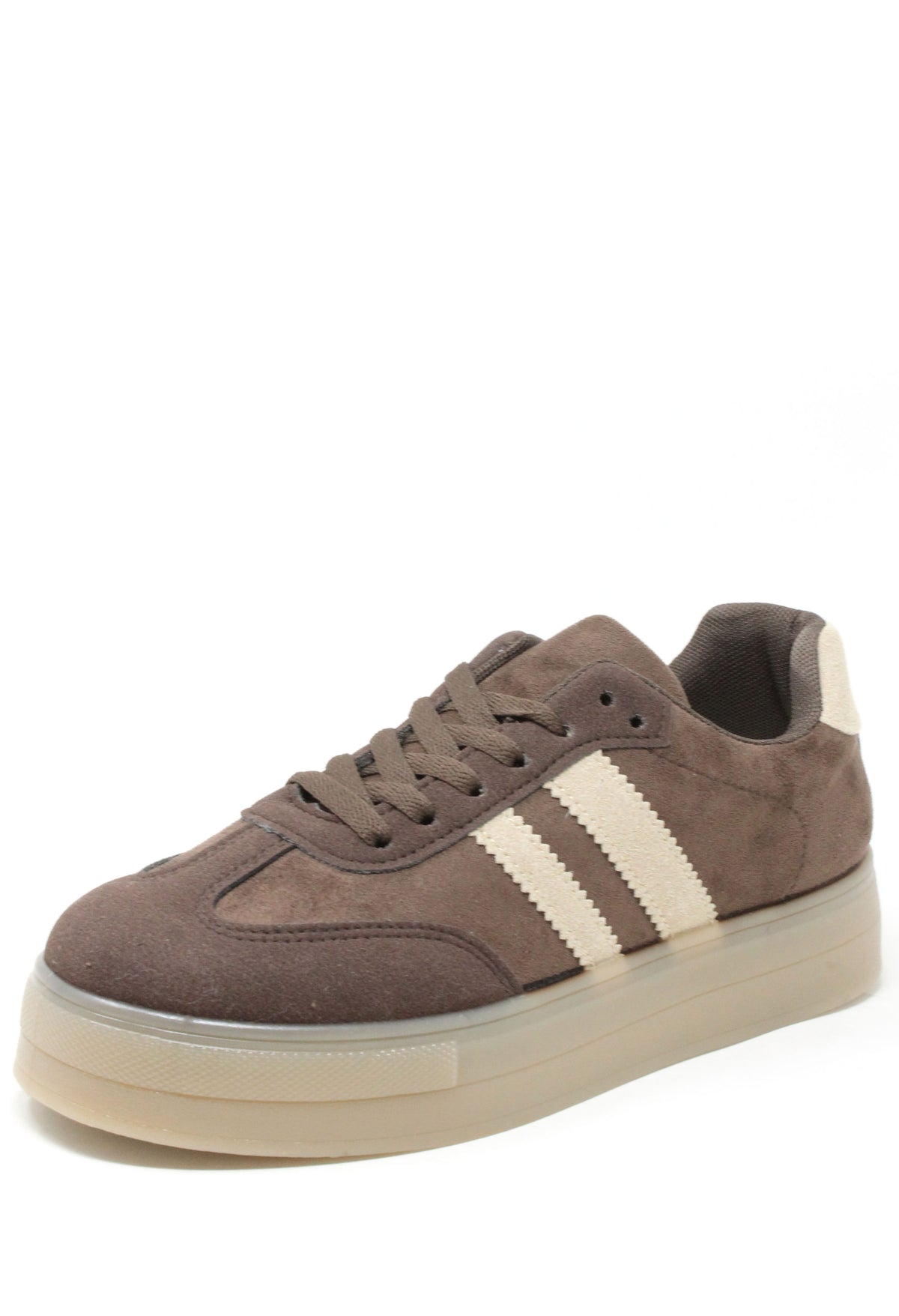 Platform Sole Striped Trainer