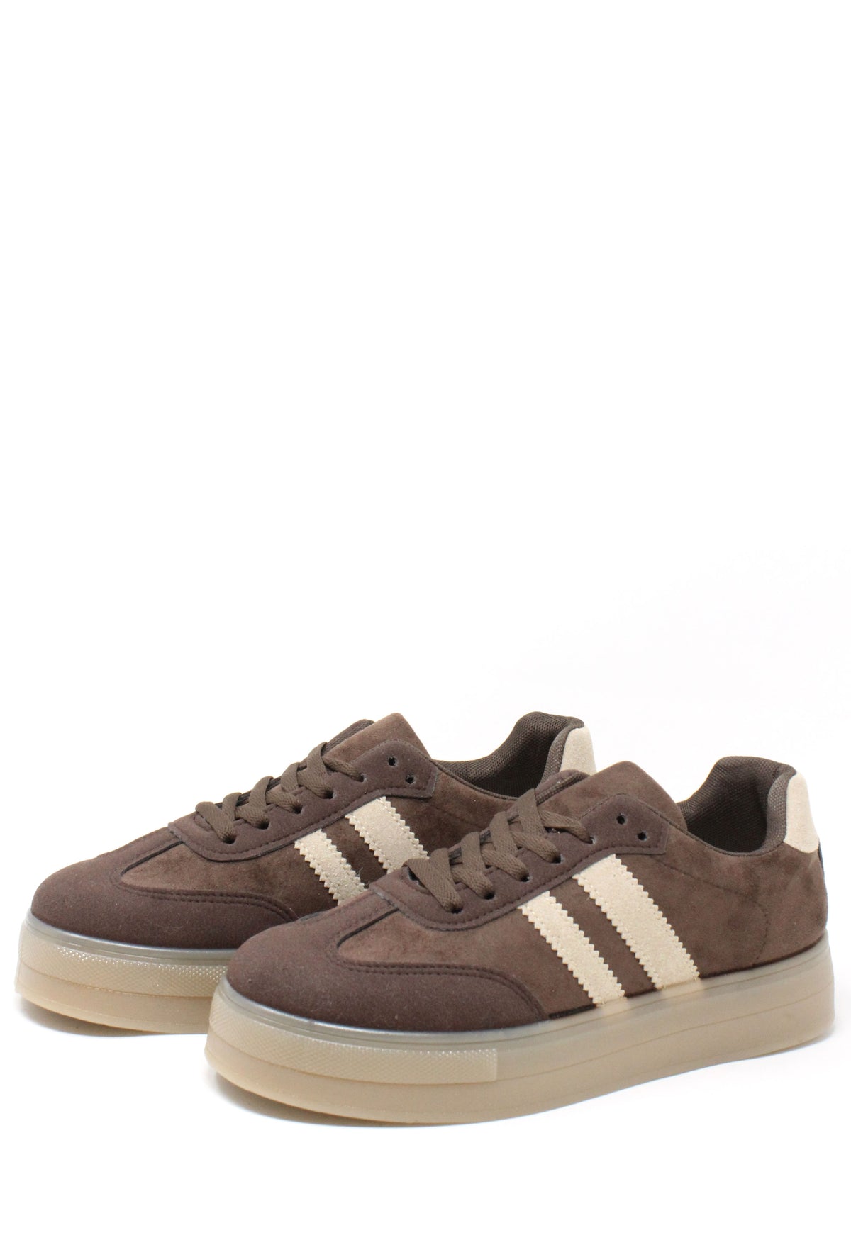 Platform Sole Striped Trainer