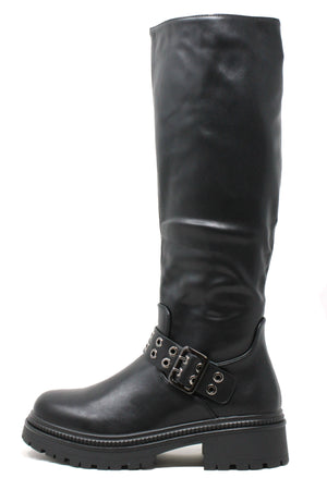 Knee High Biker Boot