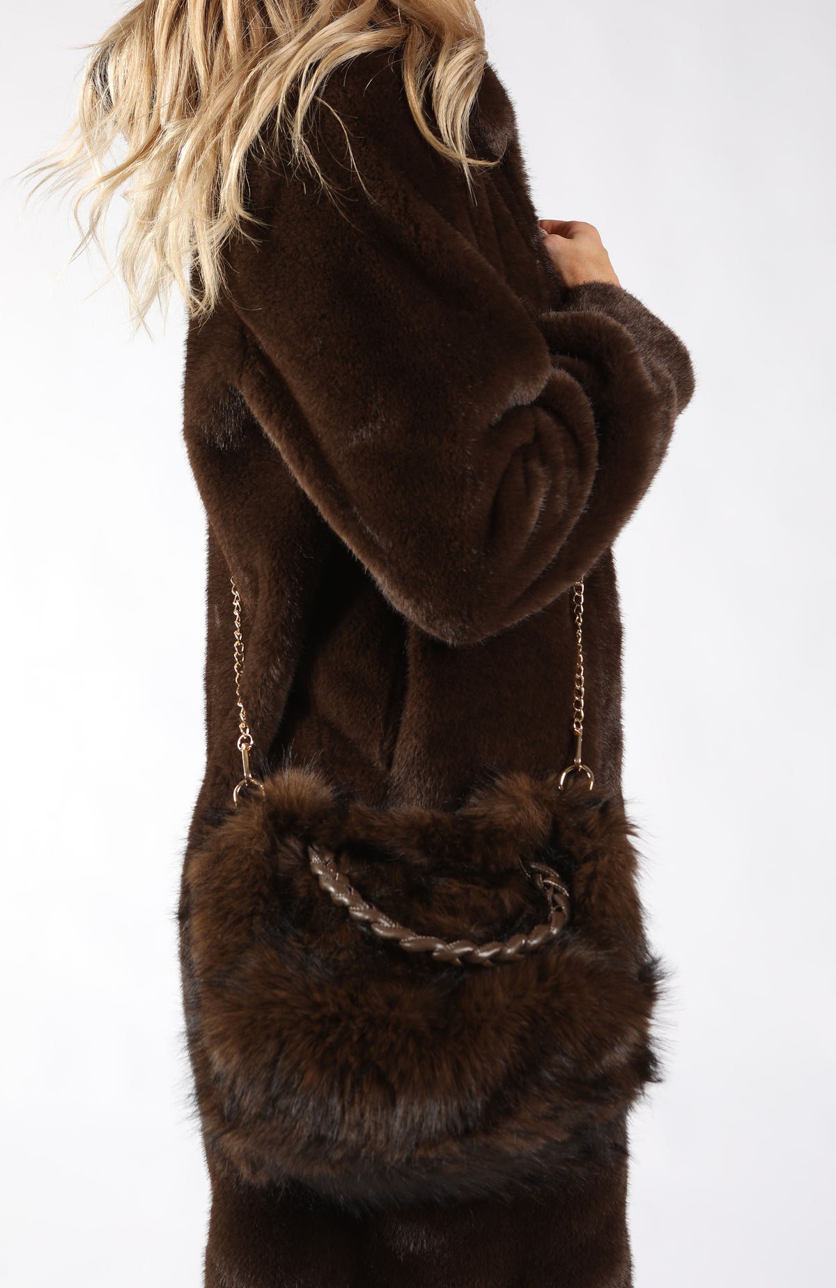 Faux Fur Crossbody Bag