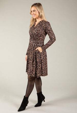 Leopard Dotted Dress