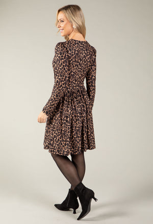 Leopard Dotted Dress