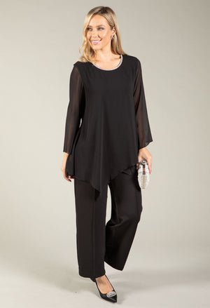 Diamante Trim Blouse