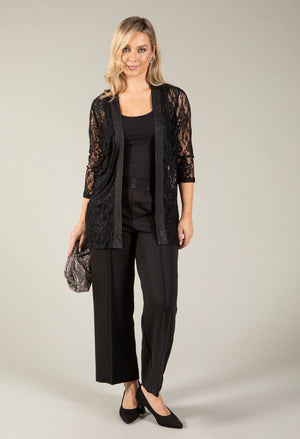 Lace & Diamante Trim Cardigan