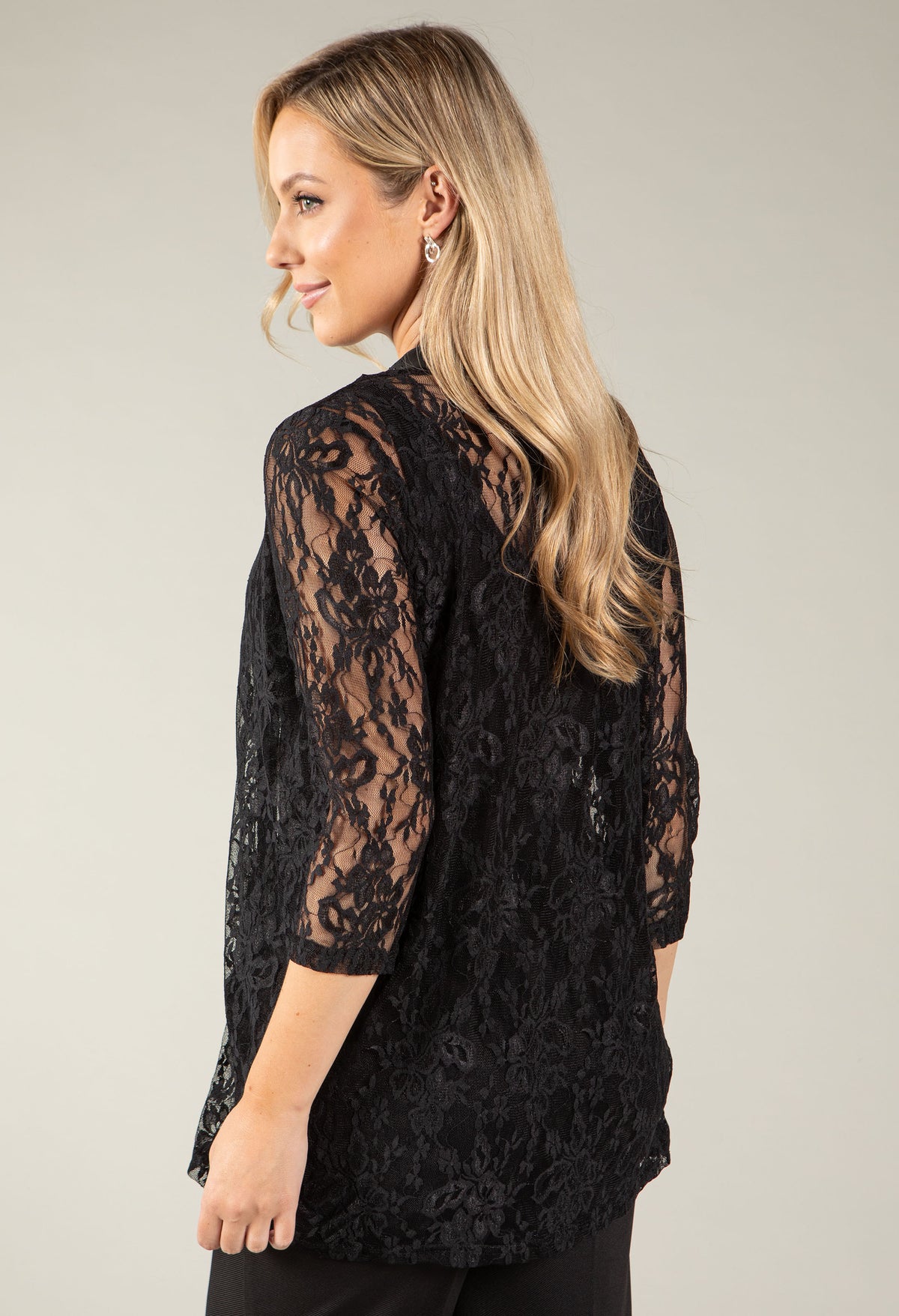 Lace & Diamante Trim Cardigan