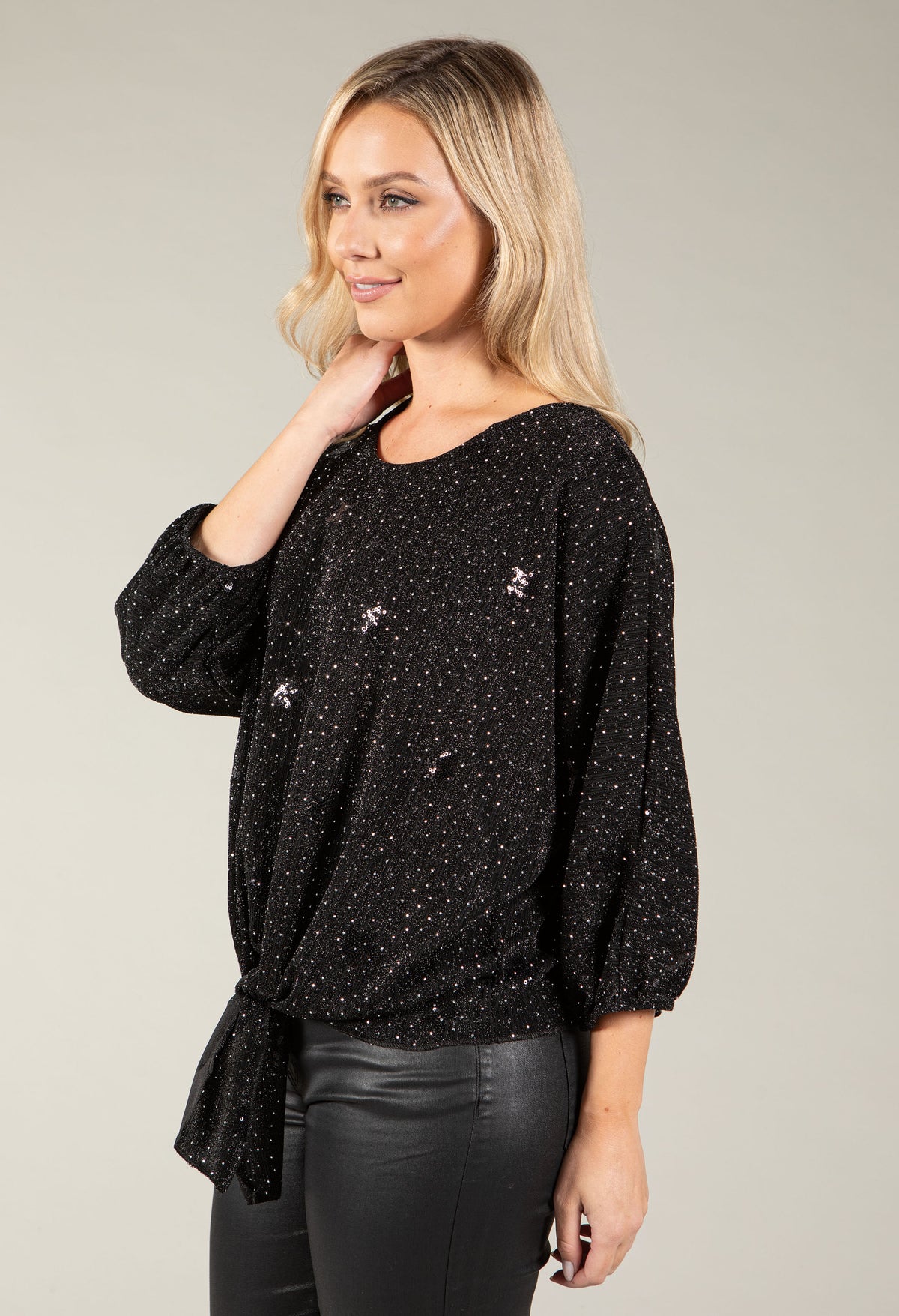 Nice Sequin Star Blouse, view 6 – Pamela Scott