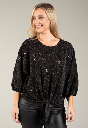 Nice Sequin Star Blouse, view 7 – Pamela Scott
