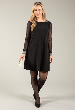 Pearl Sleeve Shift Dress