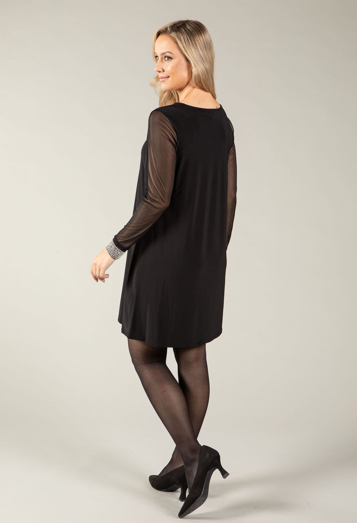 Pearl Sleeve Shift Dress