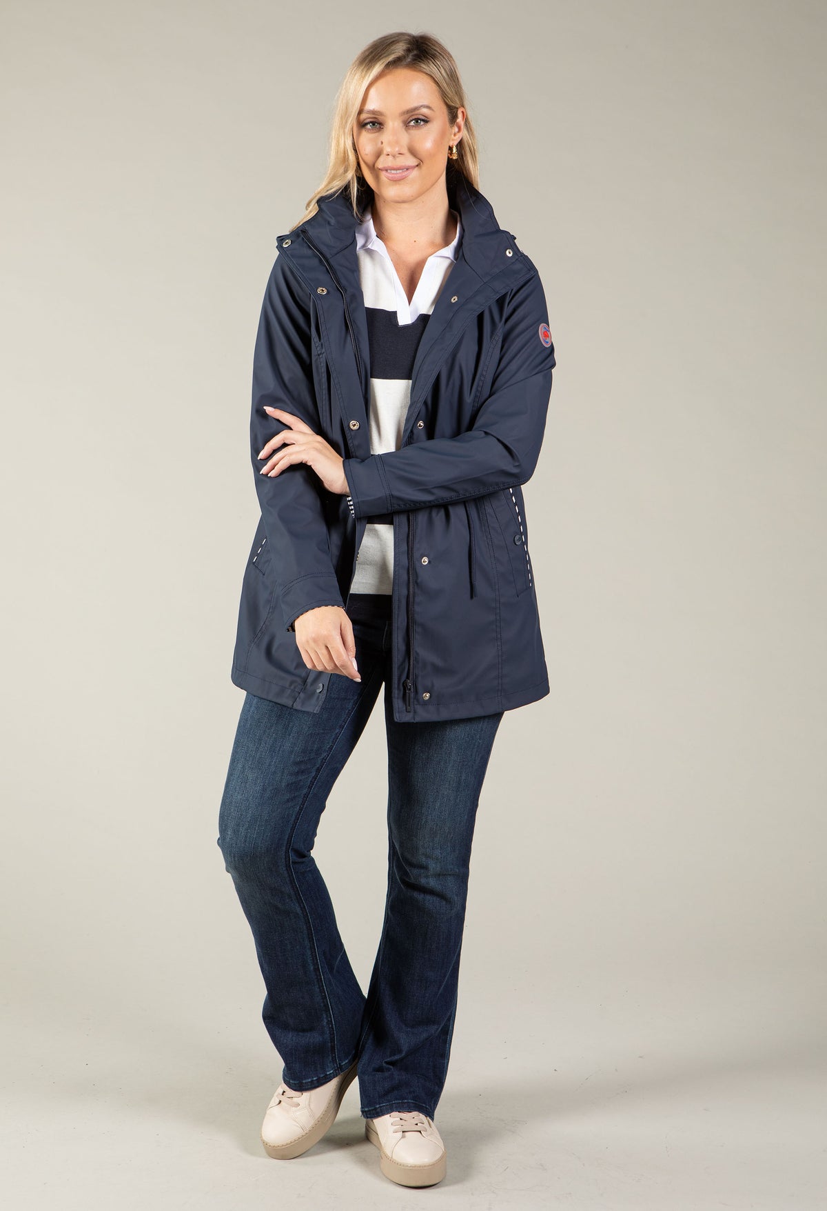 Nautical Design Raincoat