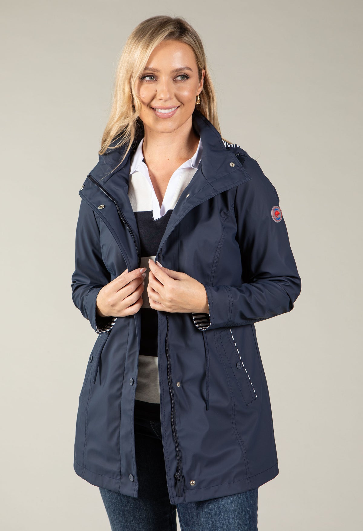 Nautical Design Raincoat