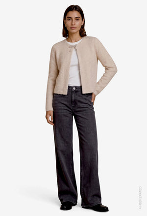 Tie Knit Cardigan