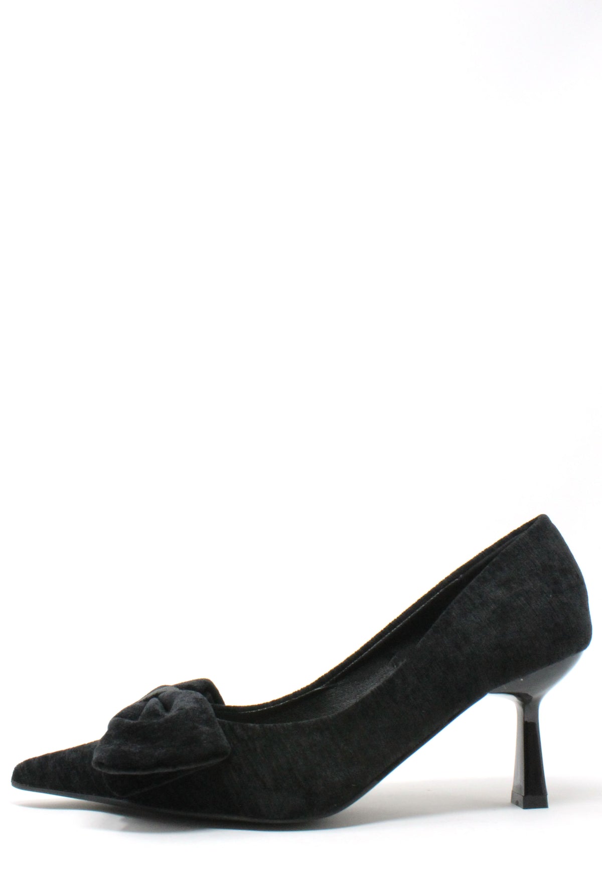 Velvet Touch Bow Heel