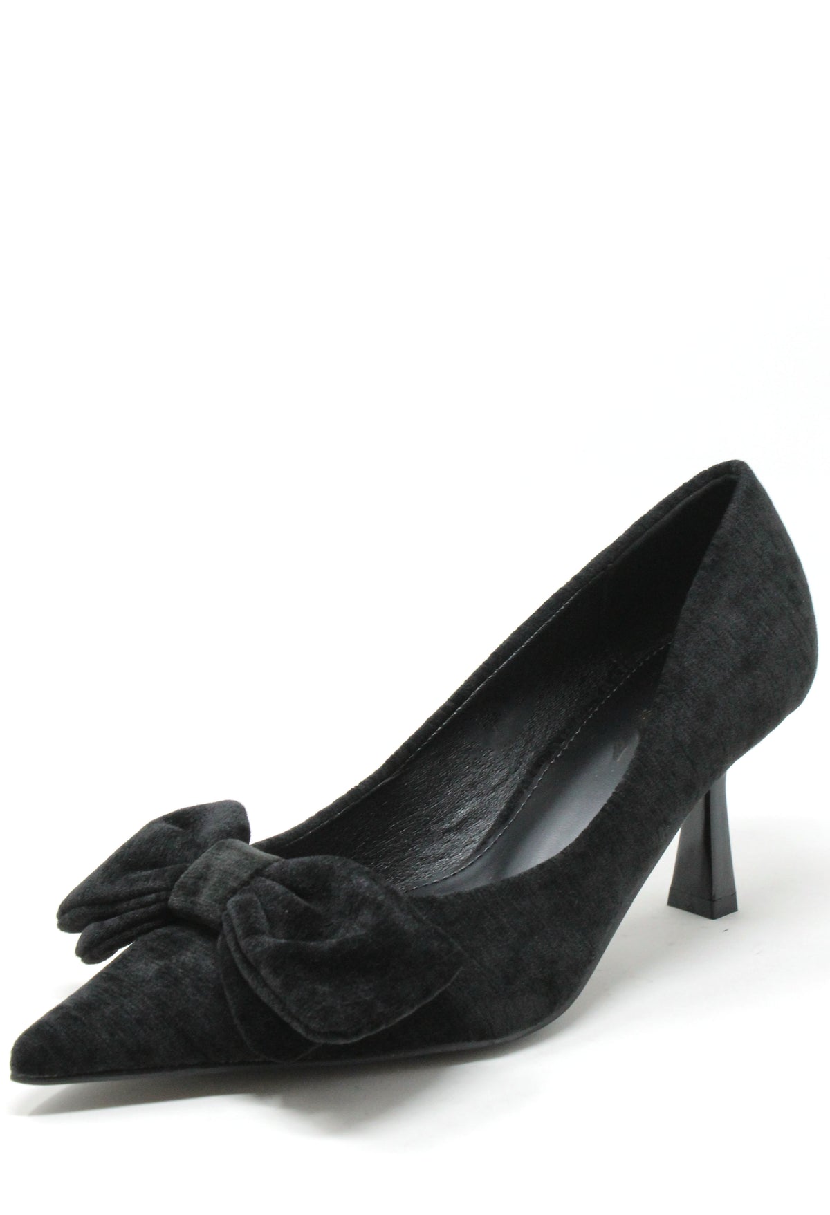 Velvet Touch Bow Heel