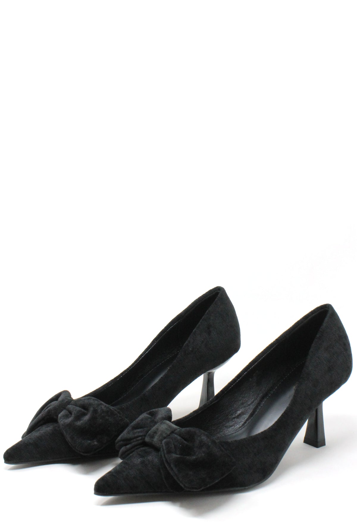 Velvet Touch Bow Heel