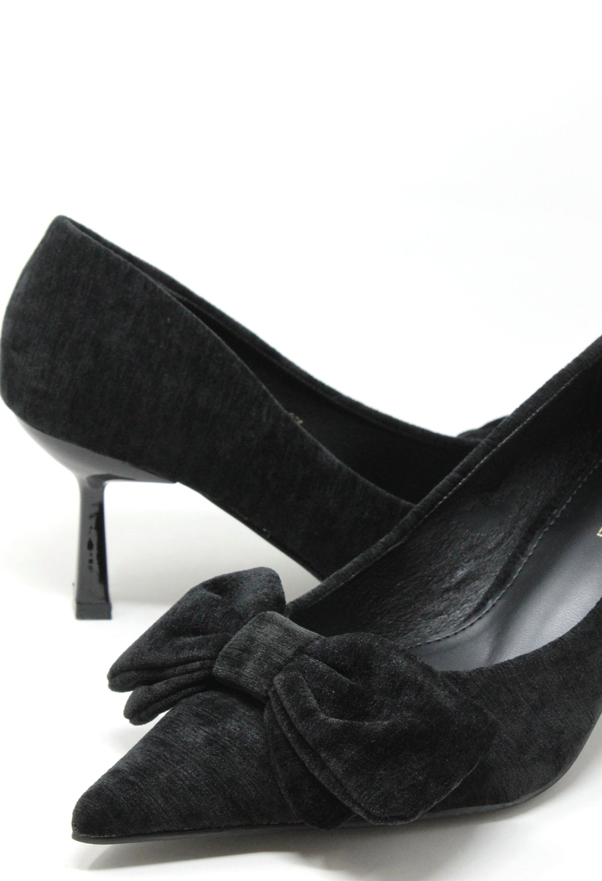 Velvet Touch Bow Heel