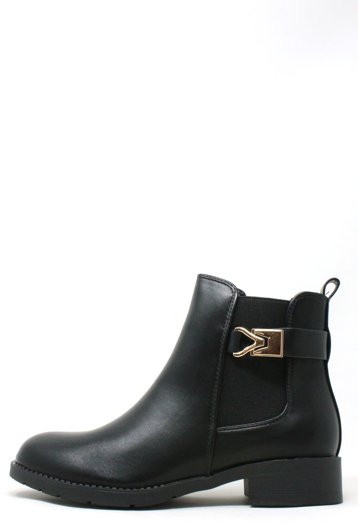Chelsea Boot with Golden Buckle