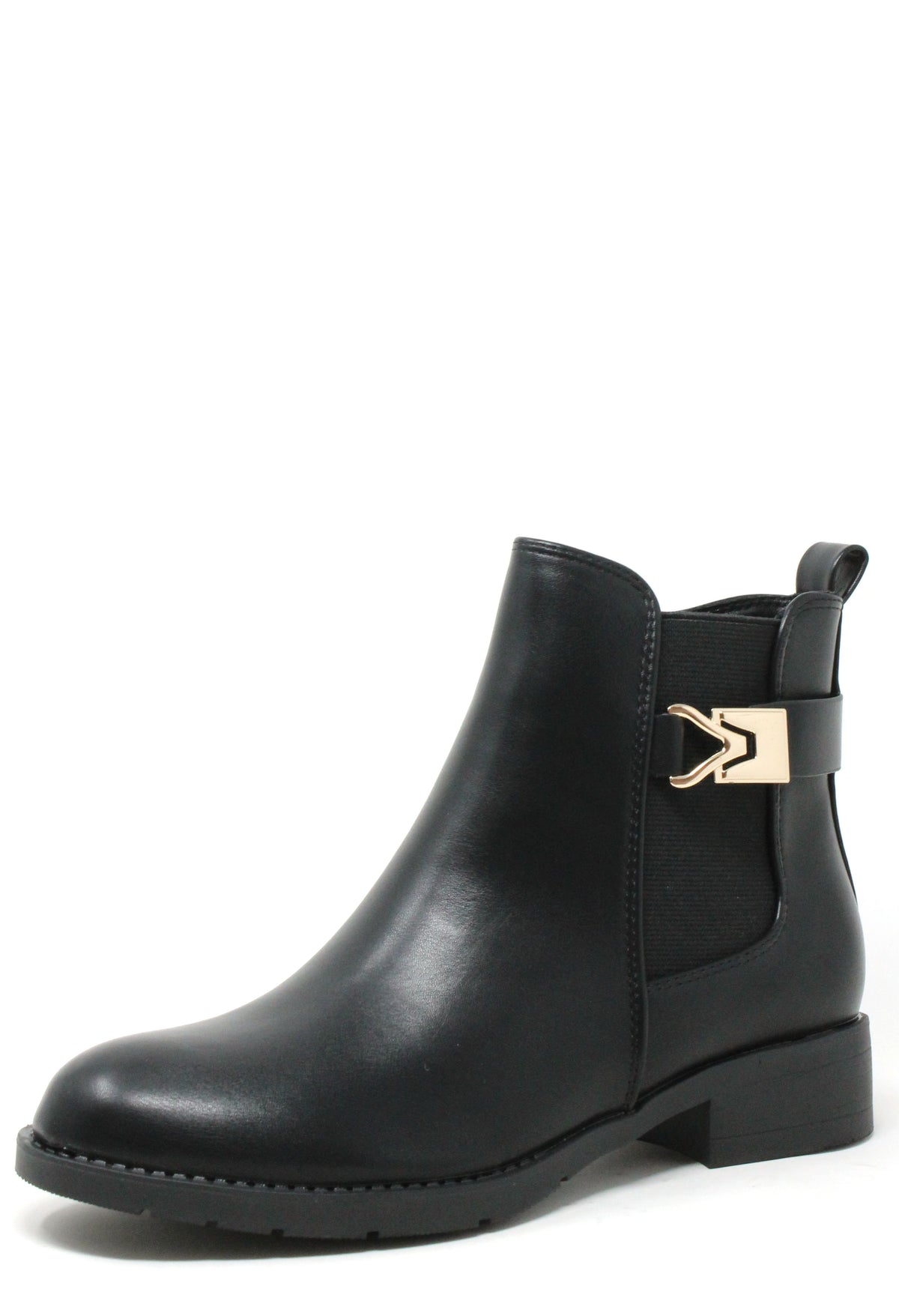 Chelsea Boot with Golden Buckle