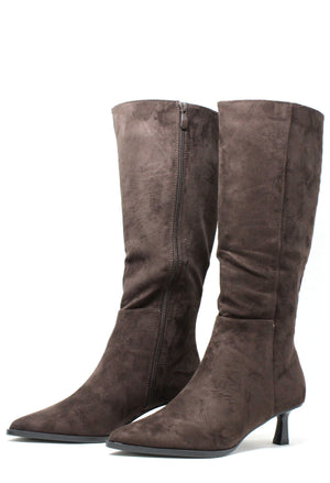 Pointed Knee High Boot