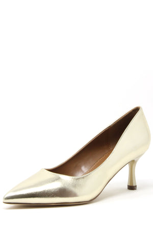 Metallic Court Heel