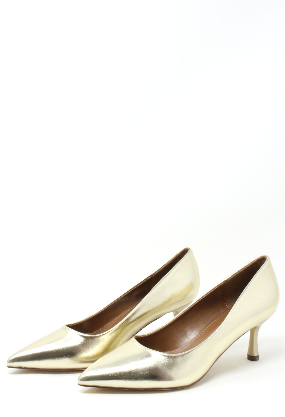 Metallic Court Heel