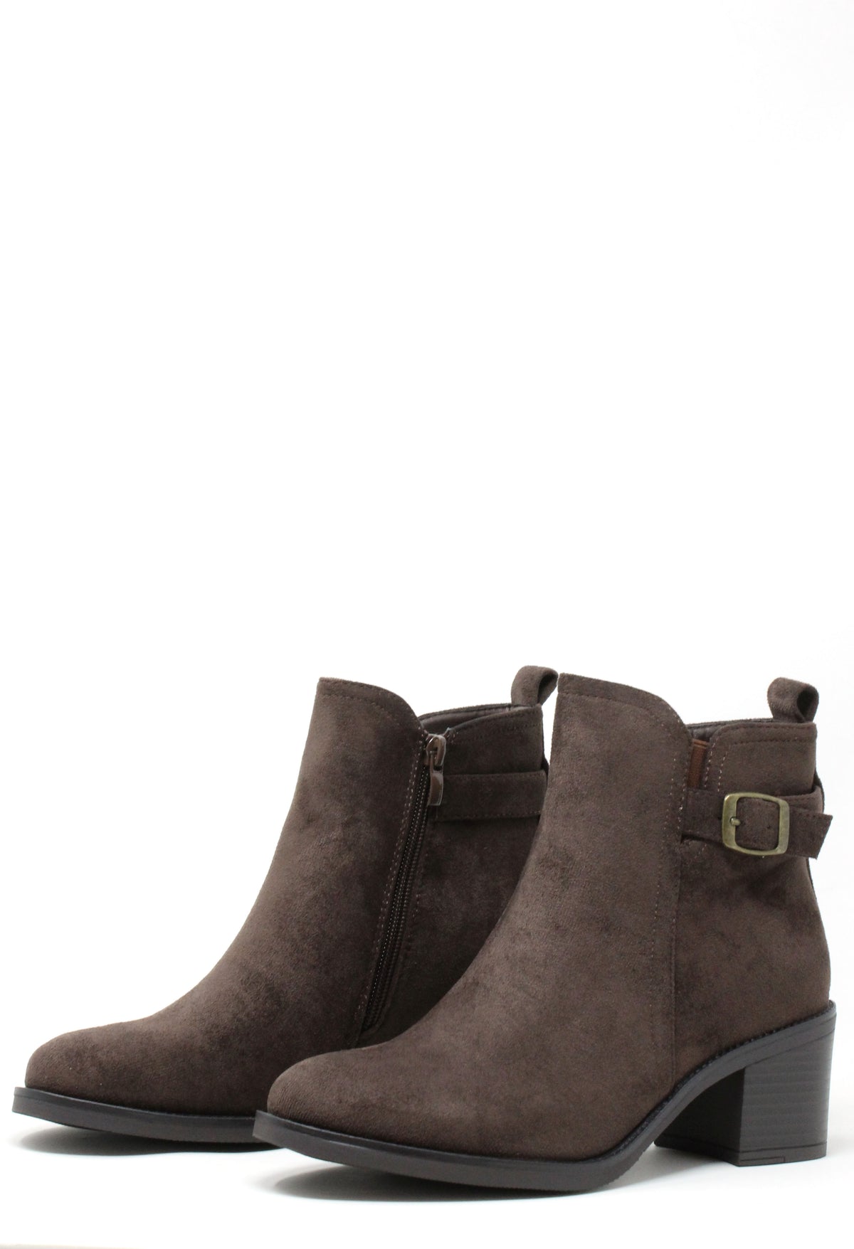 Faux Suede Ankle Boot