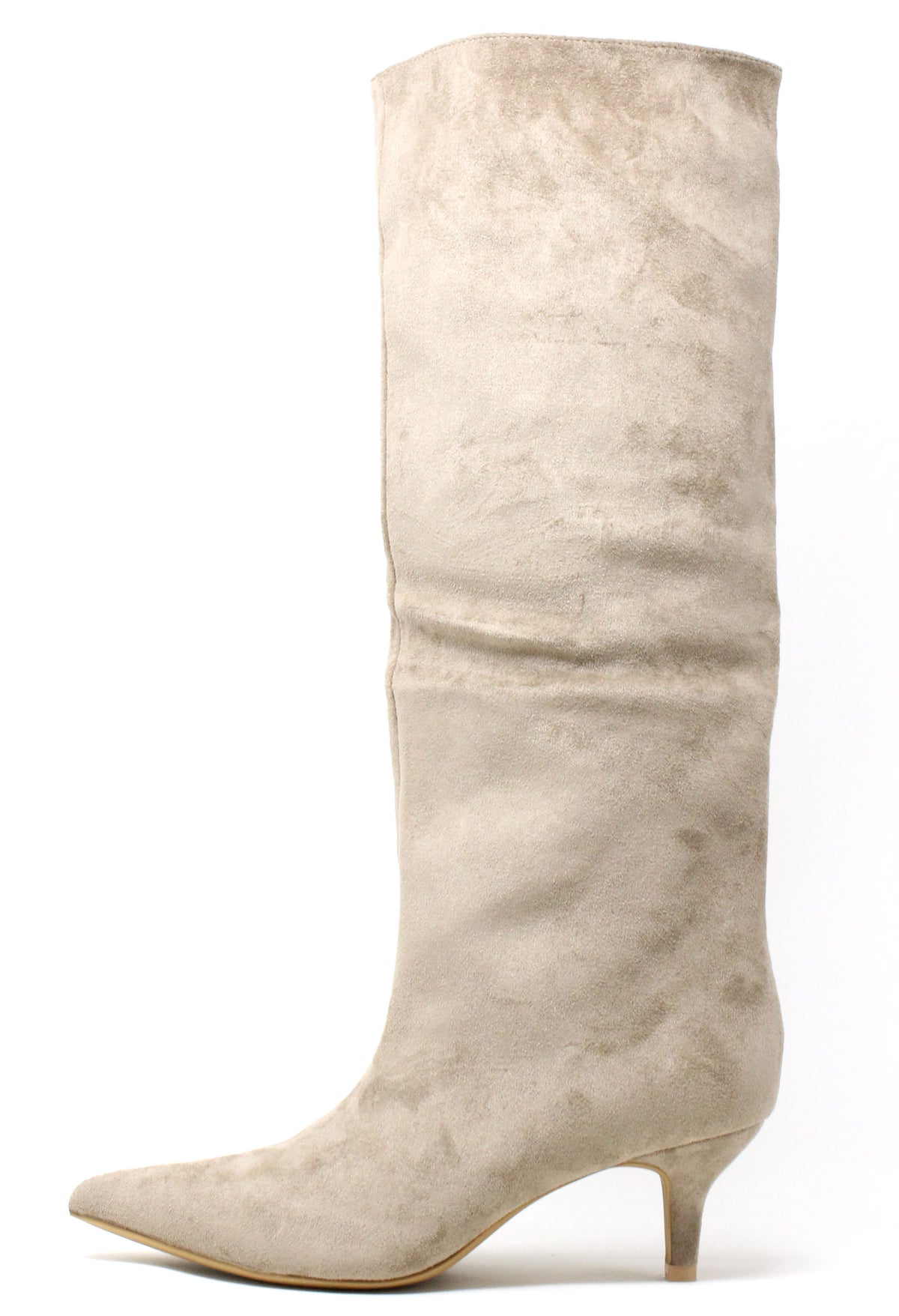 Faux Suede Knee High Boot
