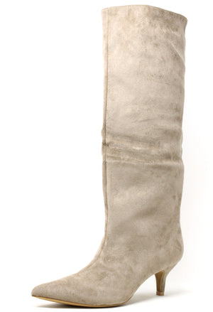 Faux Suede Knee High Boot