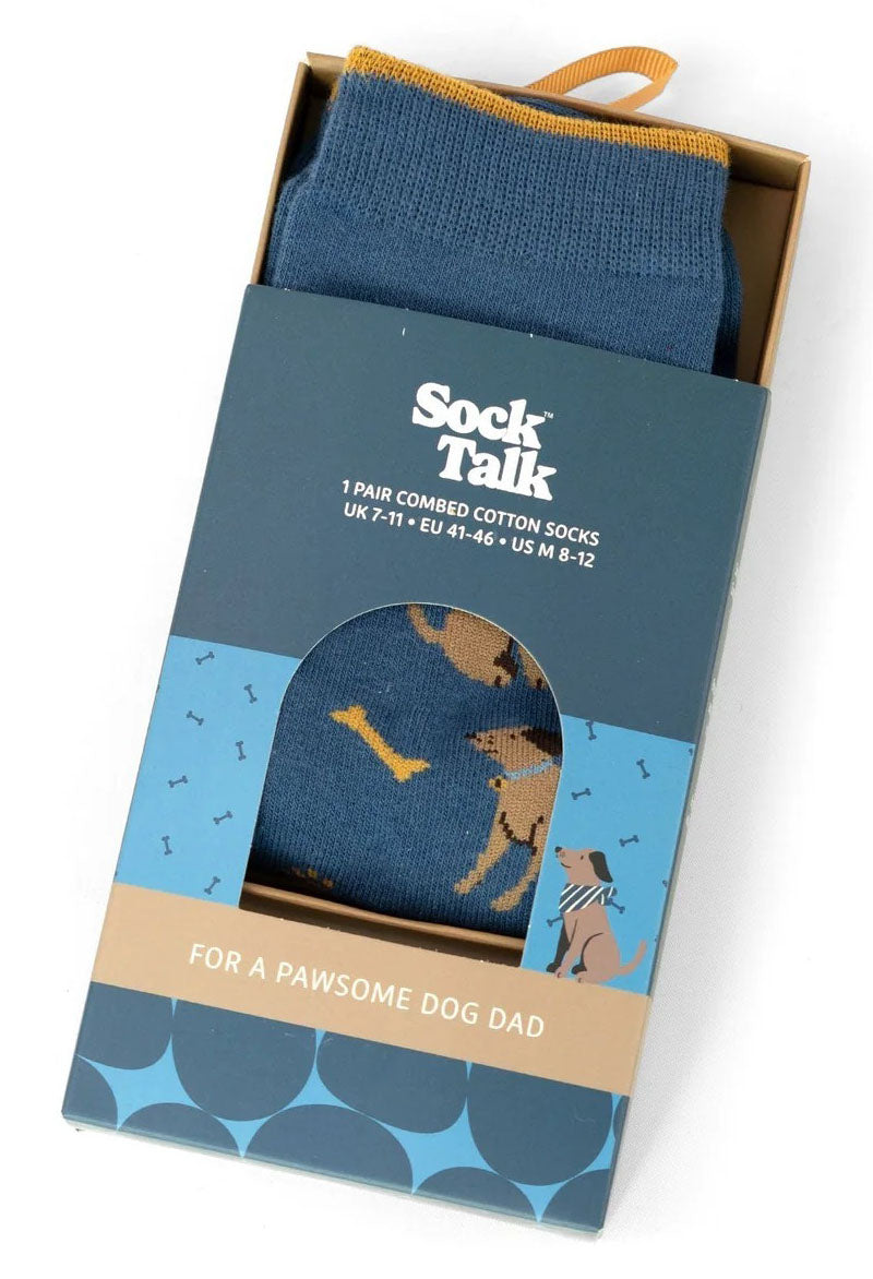 Pawsome Dog dad Socks Matchbox Giftset
