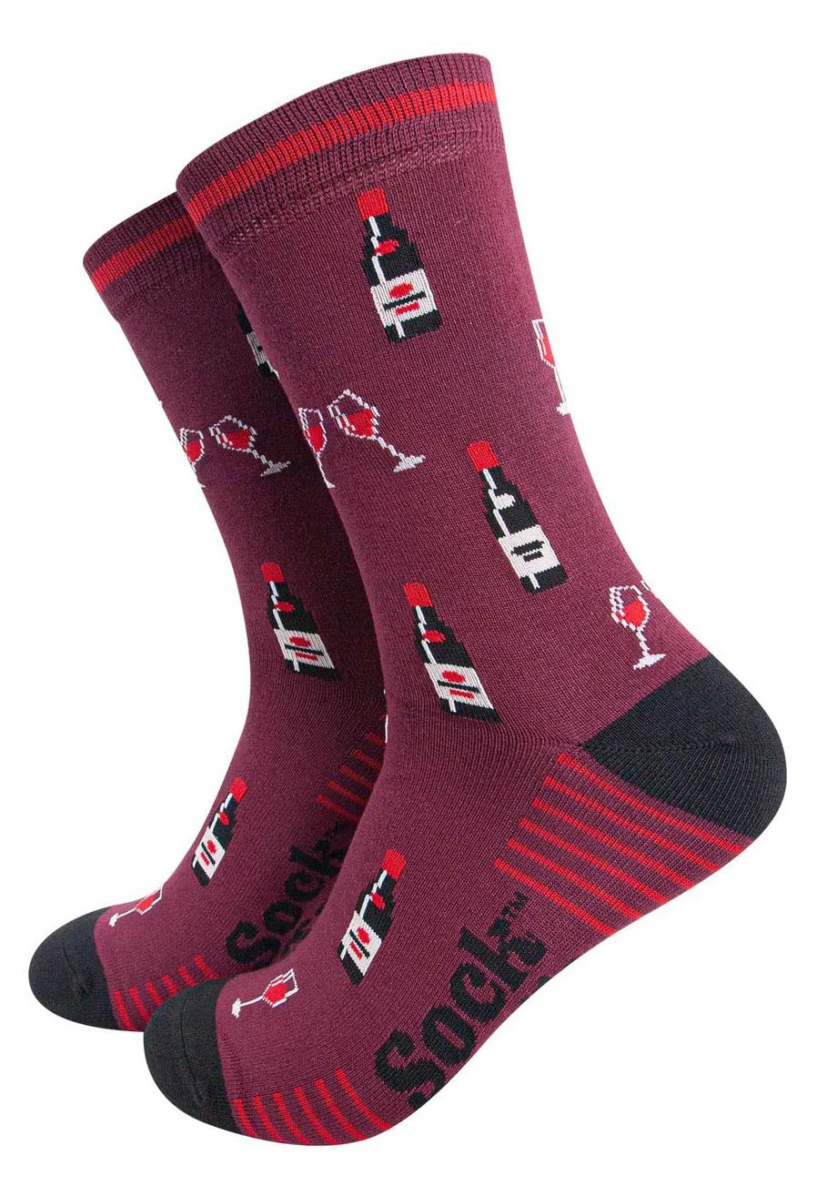 Raise a Glass Socks Matchbox Giftset